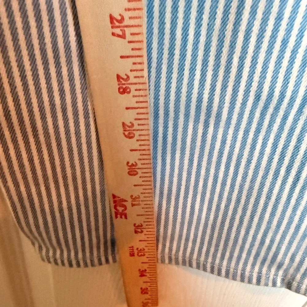 Retro‎ Coastal Abercrombie & Fitch The 90s Relaxed Jean High Rise Striped 28/6 - Picture 6 of 11